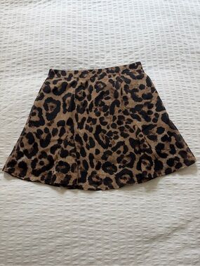 Nasty Gal Leopard Print Mini Skirt